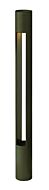 Atlantis Bollard 1-Light LED Landscape Bollard Light in Bronze