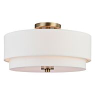 Three Light Semi-Flush Mount