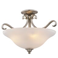 Three Light Semi-Flush Mount