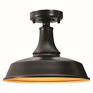 One Light Outdoor Semi Flush Mount