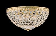 Petit Crystal Five Light Flush Mount in Gold by Schonbek