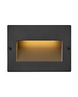 Taper Deck Sconce LED Step Light in Satin Black