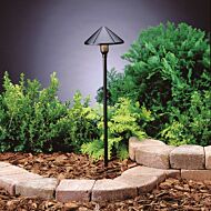 Kichler Landscape 3 Light 2700K LED Center Mount Path in Textured Black