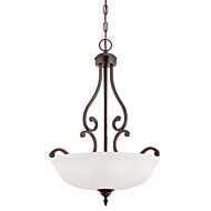 Millennium Lighting Courtney Lakes 3 Light Pendant in Rubbed Bronze