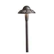 Kichler 3 Light 2700K LED Pierced Dome Path in Architectural Bronze