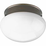 Fitter 1-Light Flush Mount in Antique Bronze