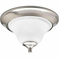 Trinity 1-Light Flush Mount in Brushed Nickel