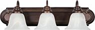 Essentials - 801x 3-Light Bathroom Vanity Light in Oil Rubbed Bronze