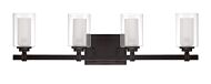 Craftmade Celeste 4 Light 27 Inch Bathroom Vanity Light in Espresso