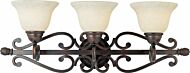 Manor 3-Light Bathroom Vanity Light in Oil Rubbed Bronze