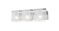 Z-Lite Zephyr 3-Light Bathroom Vanity Light In Brushed Nickel