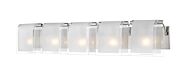 Z-Lite Zephyr 5-Light Bathroom Vanity Light In Brushed Nickel