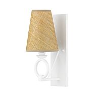 Pendelton 1-Light Wall Sconce in White Plaster