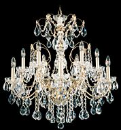 Century 12 Light Chandelier in Black by Schonbek