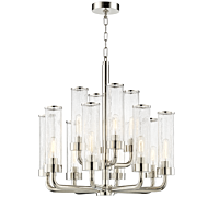 Hudson Valley Soriano 12 Light Chandelier in Polished Nickel