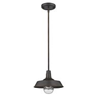 Burry 1-Light Oil-Rubbed Bronze Convertible Pendant