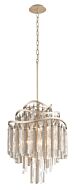 Corbett Chimera 7 Light Pendant Light in Tranquility Silver Leaf