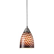 Arco Baleno 1-Light Mini Pendant in Satin Nickel