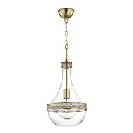 Hudson Valley Hagen 23 Inch Mini Pendant in Aged Brass