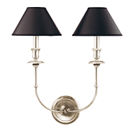 Hudson Valley Jasper 2 Light 20 Inch Wall Sconce in Polished Nickel