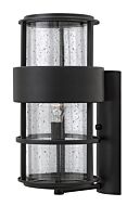 Hinkley Saturn 1-Light Outdoor Light In Satin Black