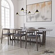 Hunter Grove Isle 4-Light Chandelier in Matte Black