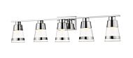 Z-Lite Ethos 5-Light Bathroom Vanity Light In Chrome 