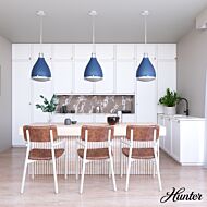 Hunter Bluff View 3-Light Pendant in Indigo Blue