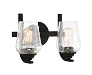 Minka Lavery Shyloh 2 Light Bathroom Vanity Light in Coal