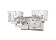 Z-Lite Rubicon 2-Light Bathroom Vanity Light In Brushed Nickel