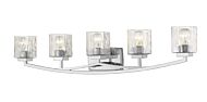 Z-Lite Zaid 5-Light Bathroom Vanity Light In Chrome