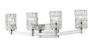 Z Lite Aubrey 4 Light Bathroom Vanity Light In Chrome