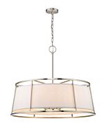 Z-Lite Lenyx Pendant 8-Light Pendant Light In Brushed Nickel