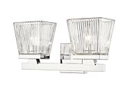 Z-Lite Astor 2-Light Bathroom Vanity Light In Chrome