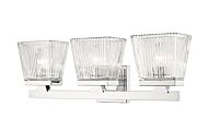 Z-Lite Astor 3-Light Bathroom Vanity Light In Chrome