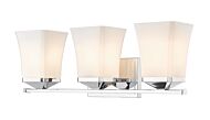 Z-Lite Darcy 3-Light Bathroom Vanity Light In Chrome