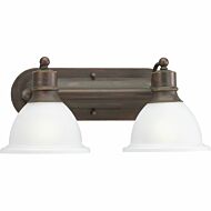 Madison 2-Light Bathroom Vanity Light Bracket in Antique Bronze