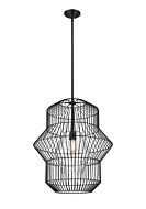 Z-Lite Orsay 1-Light Pendant Light In Matte Black