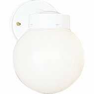 Utility Lantern 1-Light Wall Lantern in White