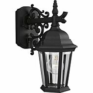 Welbourne 1-Light Wall Lantern in Textured Black