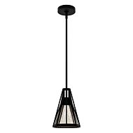 Rafner 1-Light Mini Pendant in Natural Black Iron