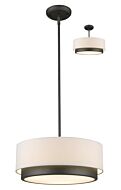 Z-Lite Jade 3-Light Pendant Light In Factory Bronze