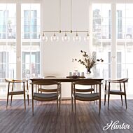 Hunter Xidane 5-Light Linear Chandelier in Alturas Gold