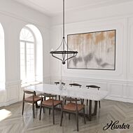 Hunter Merlin 6-Light Chandelier in Noble Bronze