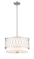 Z-Lite Dalton 3-Light Pendant Light In Brushed Nickel