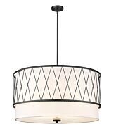 Z-Lite Dalton 5-Light Pendant Light In Matte Black