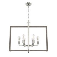 Woodburn 6-Light Pendant in Brushed Nickel