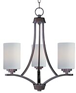 Maxim Lighting Deven 3 Light Mini Chandelier in Bronze