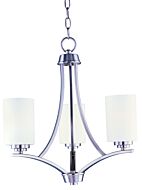 Maxim Lighting Deven 18 Inch 3 Light Mini Chandelier in Satin Nickel