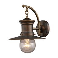 Maritime 1-Light Outdoor Wall Sconce in Hazelnut Bronze